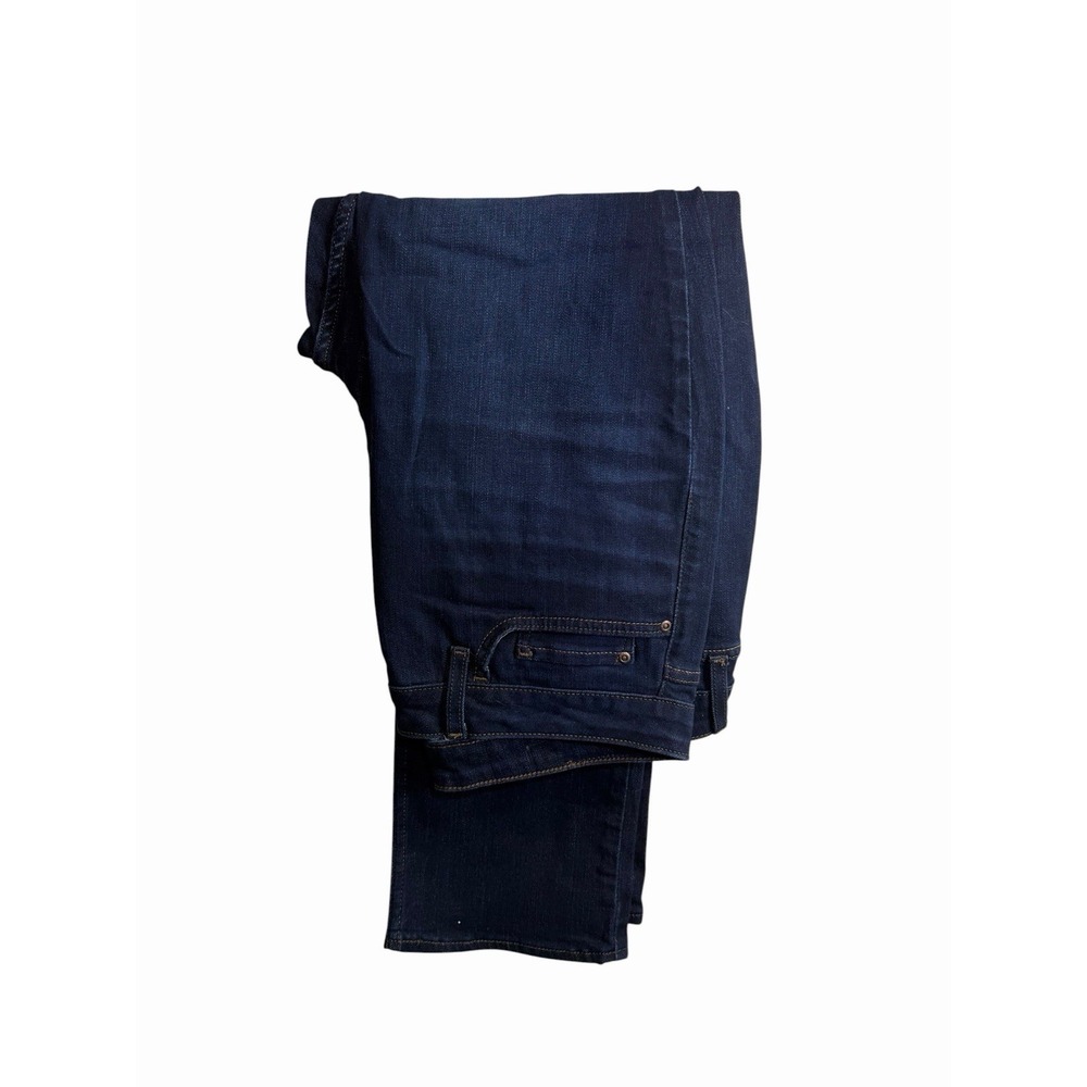 lee womens blue jeans regular fit straight leg mid rise size 16 M